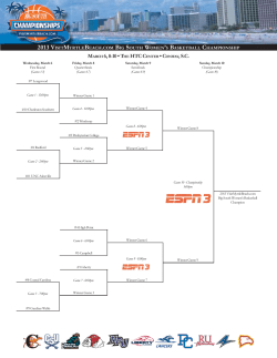 2013 Big South Women s Basketball Championship bracket