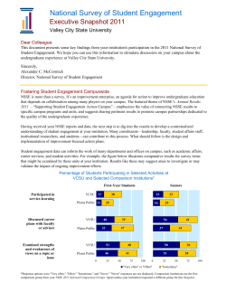 NSSE 2011 Executive Snapshot