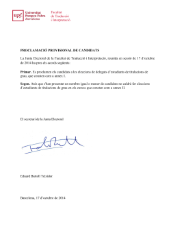 Facultat de Traducci i Interpretaci