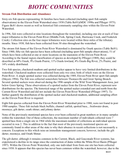 Eleven Point Biotic Community