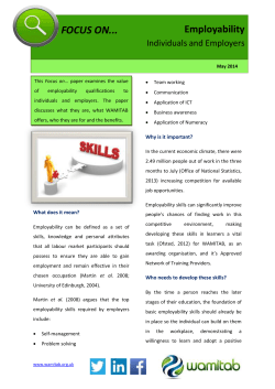 Focus On ... Employability