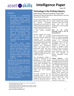 Technology in the Parking Industry