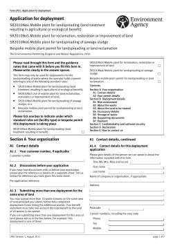 Application for deployment LPD1