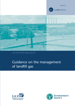 Environment Agency Guidance on the management of landfill gas (September 2004)