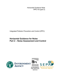 GOV.UK Horizontal Guidance H3 Noise