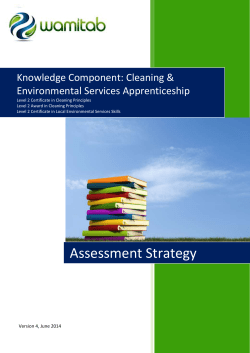 Cleaning knowledge qualifications assessment strategy