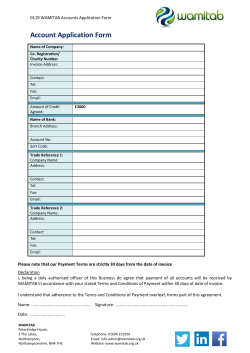 accounts application form