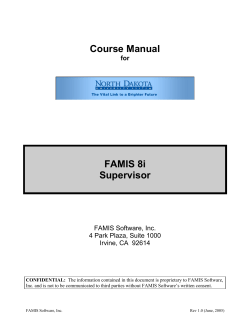 Training Manual: Crew Supervisor