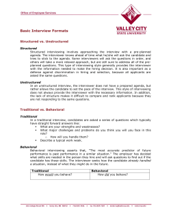 Interview Styles
