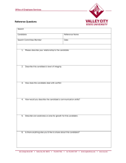 8. Reference Checks