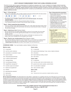 ADP Health Care Claim Form