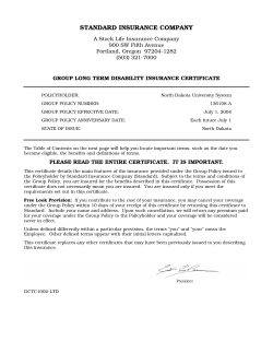 The Standard: Long-term Disability