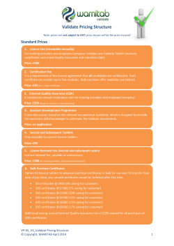 Validate Price List