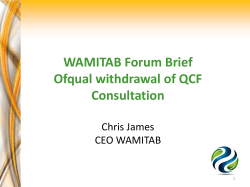 Ofqual Withdrawal of QCF
