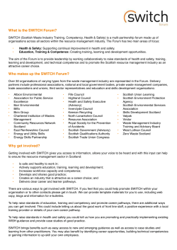 Briefing Note: Priority Areas