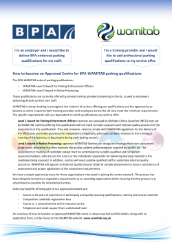 How to Become a WAMITAB Parking Centre Flyer