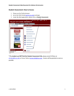 Advisor, Committee Member & Instructor Help Document: How to Access
