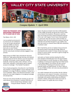 Campus Update April 2016