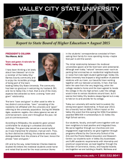SBHE Report August 2015