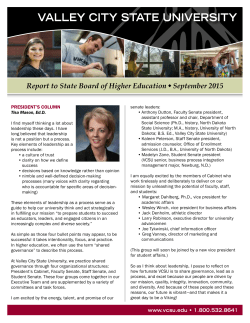 SBHE Report September 2015