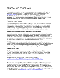 Financial Aid Programs.