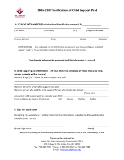 2016-2017 Child Support Paid Form