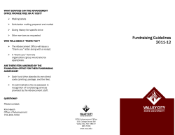 Fundraising Guidelines 2011-2012