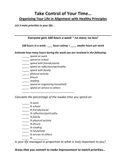 Take Control of your Time