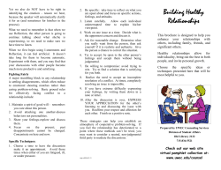 Building Healthy Relationships