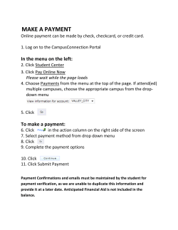 Pay Your Account Online Help Document