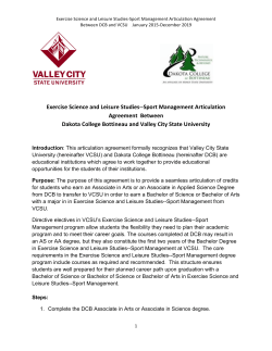 Exercise Science and Leisure Studies--Sport Management--Dakota College Bottineau and VCSU