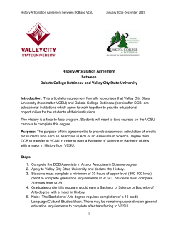 History--Dakota College Bottineau to VCSU