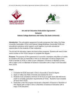 Art and Art Education - Dakota College Bottineau to VCSU