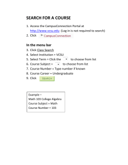 Search for a Course?