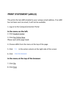 Print Statement (eBills)