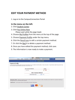 Edit My Payment Method