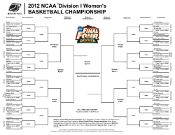 Complete NCAA Division I Women s Basketball Championship Bracket