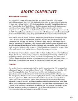 Headwater Diversion Basin Biotic Communities