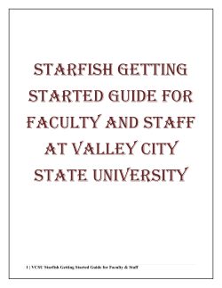Starfish Tutorial for Faculty and Staff