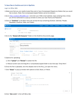 How to Link Project from OneDrive into MyeFolio
