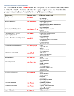 Joining a Group for Your Major in MyeFolio