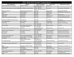 Clubs & Organizations