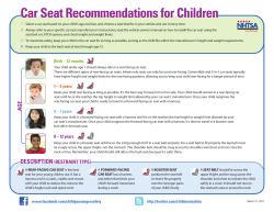 Child Passenger Safety - A Parents Primer