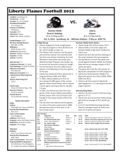 Gardner-Webb Game Notes