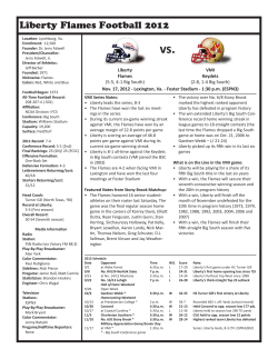 VMI Game Notes