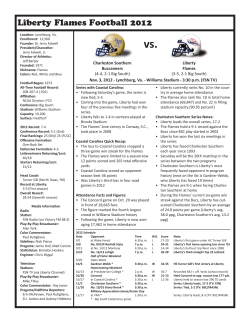 Charleston Southern game notes