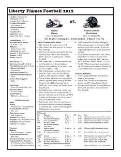 Coastal Carolina game notes
