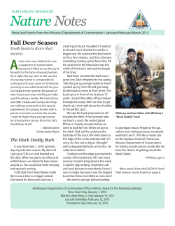 Northeast Nature Notes, January-February-March 2015