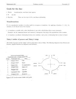 Nonlinear relationships