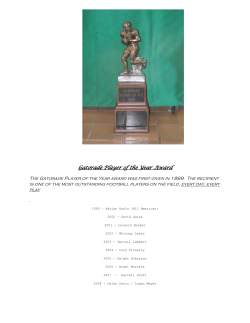 TEAM AWARD WINNERS